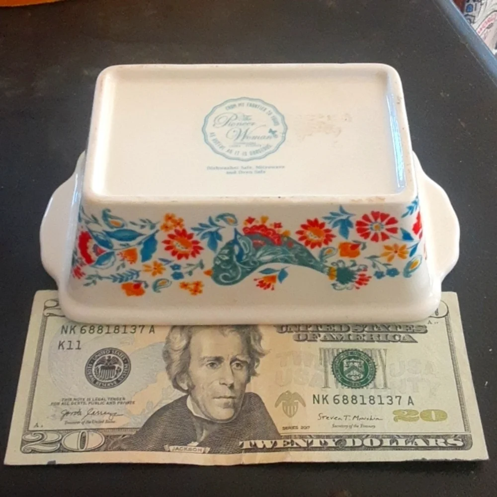 Floral Bird Design Ceramic Dish The Pioneer Woman